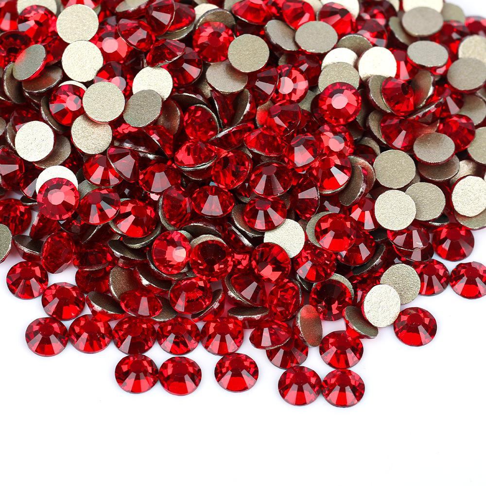 Weichen, Gold Bottom Mixed Glass Flat Bottom Diamond Nail Drill, Decorative Mobile Phone Case Diy Nail Accessories Rhinestone Jewelry