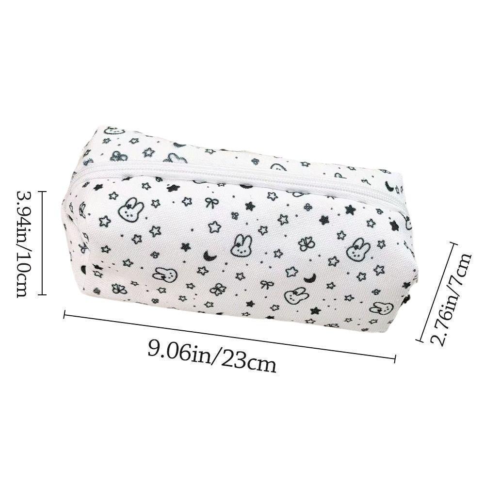 Zipper Closure Pen Pouch Cartoon Bunny Pencil Pouch Cute Zipper Pencil Case School Supplies