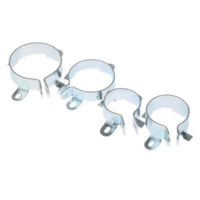 1Pcs Fastening Clamping Ring Capacitor Clip Iron Hoop Holder Tin Plated Mounting Clamp 25mm 30mm 35mm 40mm 2 Feet Fixing Bracket