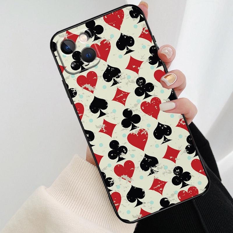 CASINO PLAYING CARDS Phone Case For iPhone 17 Pro Max 16 15 14 11 12 13 Pro Max mini 15 16 Plus 16e 17 Air Cover