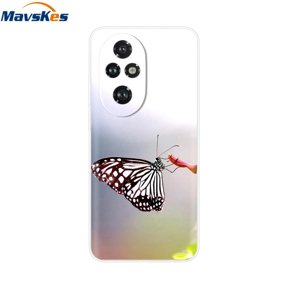 Für Honor 200 Hülle Niedliche Cartoon Silikon TPU Weiche Handyhüllen für Für Honor 200 Pro Honor200 Lite Transparente Capas Honor200