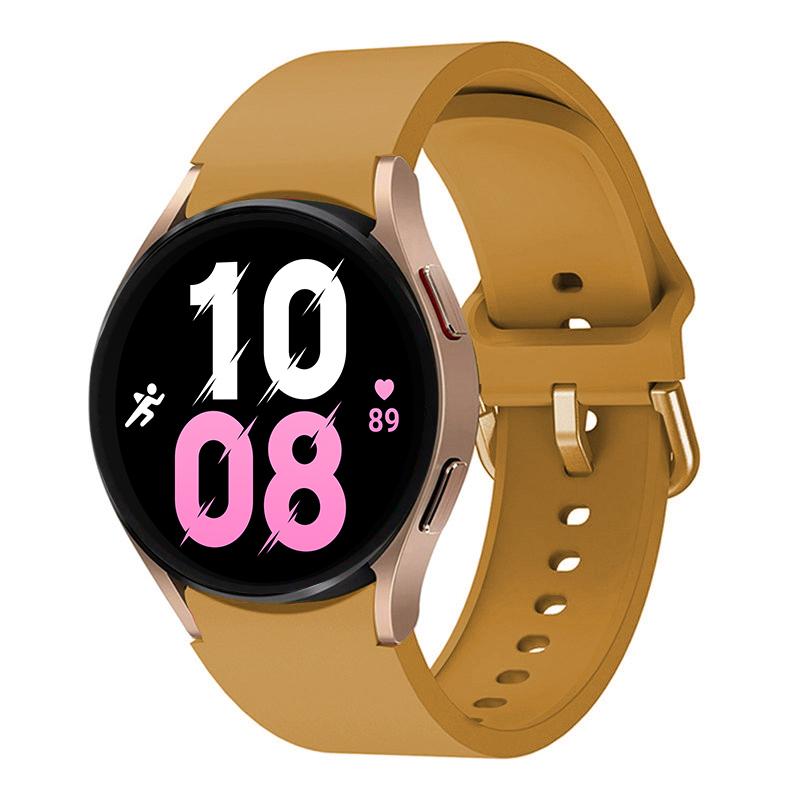 Pulseira Original Para Samsung Galaxy Watch 4/5/6 classic 47mm 43mm 44mm 40mm Sem Espaços Pulseira de Silicone Galaxy Watch 5 pro 45mm band