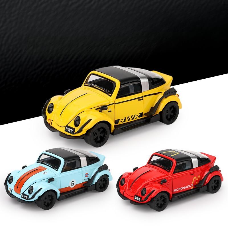 Zhongyuanxing 1:32 Beetle Shell Simulation Alloy Sports Car Model Sound and Light Return Force Detachable Convertible Toy Car