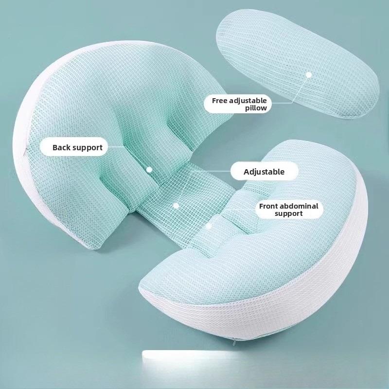 U Shaped Maternity Pillow Side Sleeping Back Support Belly Wedge Pregnancy Sleeping Aid Multifunctional Pillow Set
