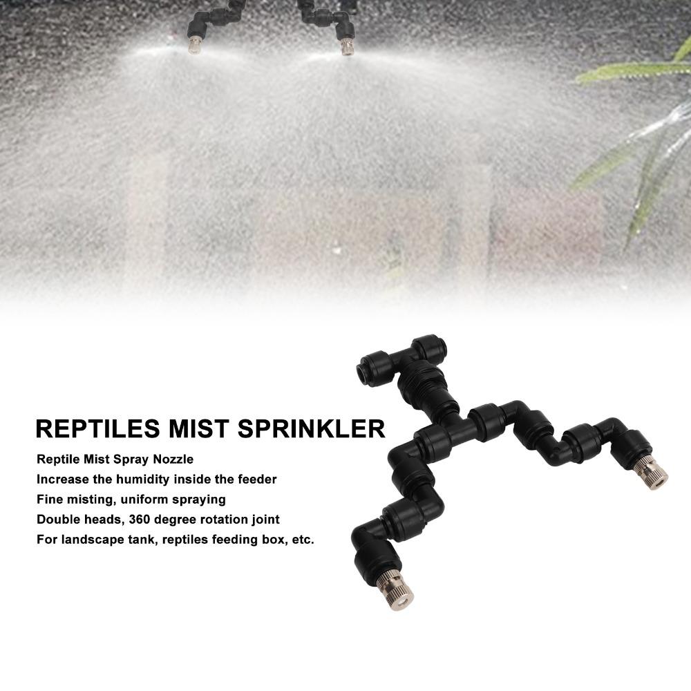 Dubbele Nevelsproeier 360 Graden Rotatie Reptielen Nevelsysteem Landschap Watertank