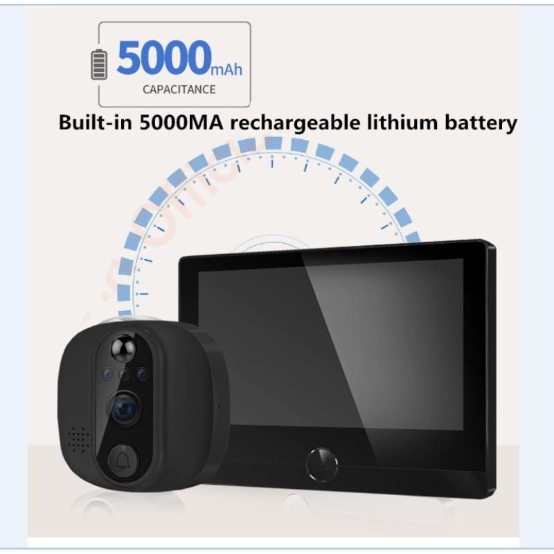 4.3 inch Smart Infrared Video Intercom Door Cameras Household Digital WiFi Video Door Ring Peephole Visual Intercom Doorbell