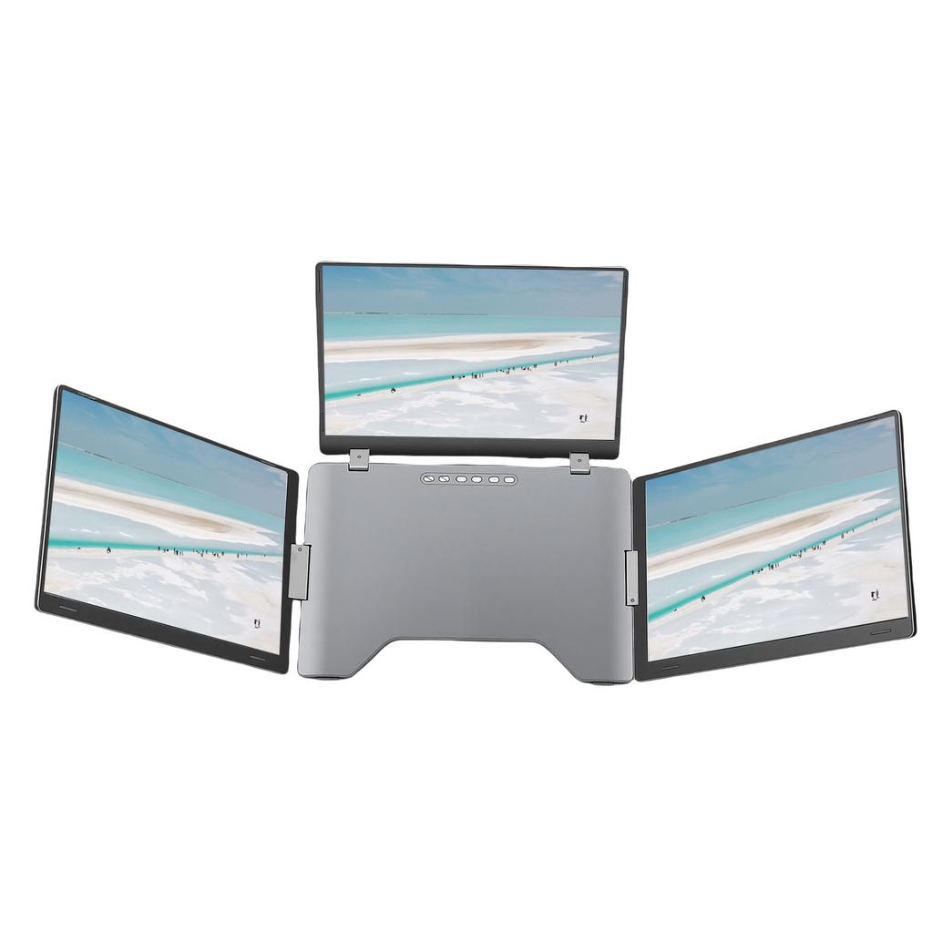 Triple Laptop Screen Extender 14 Inch 1920x1200 Resolution Auto Rotation Portable Triple Display for 12 16.5 Inch