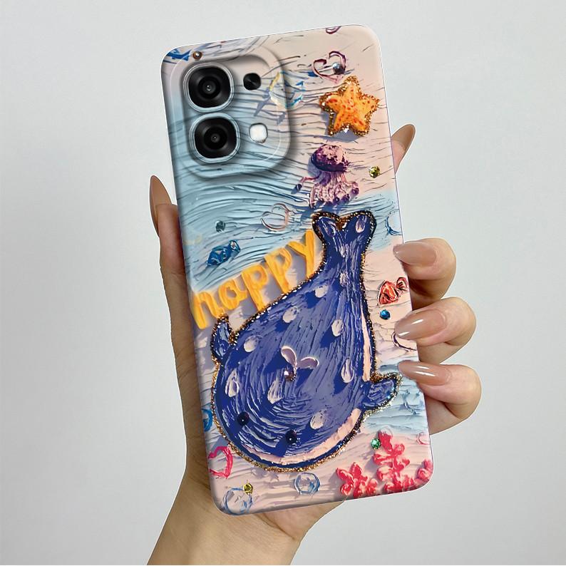 New Casing For Oppo A6 Pro 5G 4G CPH2781 CPH2799 Case Aesthetic Pretty Butterfly Flowers Soft Silicone Shockproof Back Cover