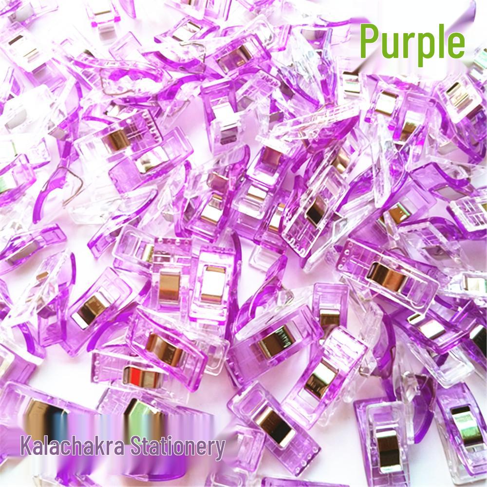 Mini Transparent Sewing Clips with White Strong Edging