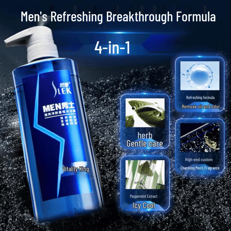 Slek Men s Refreshing Scented Shower Gel