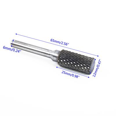 12mm Karbür Döner Dosya Freze Şaftı 6mm Metal Taşlama Kesici Kafa Çapak Kafası