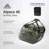 Gregory Alpaca 40 Duffel 40 with Storage Pouch and Padded Shoulder Slate One Size Bag, Liters, Strap, Blue,