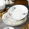 Tangshan Underglaze Ceramic Landscape Ramen Bowl Set