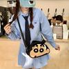 New cute cartoon small new hairball canvas diagonal span bag plush toy doll shoulder messenger bag gift wholesale