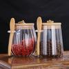 Contenants Alimentaires Hermétiques Pots de Stockage Pot en Verre avec Couvercle et Cuillère Boîte Scellée Boîtes à Sucre Thé Pots à Café Hermétiques Cuisine
