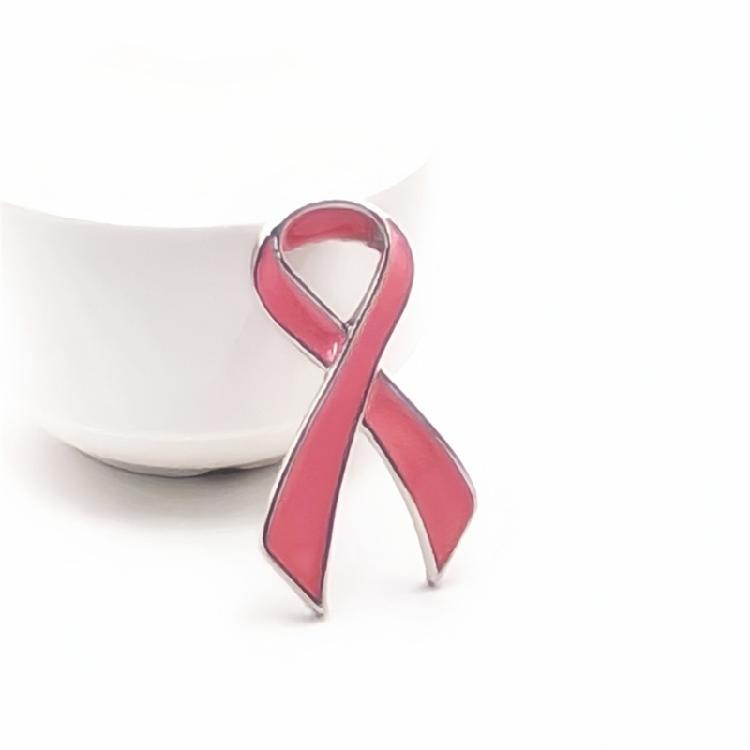 10 Pcs Pink Ribbon Charity Brooches Hope Pins Jewellery Pins Pink Ribbon Pins For Diseases Prevention Initiatives