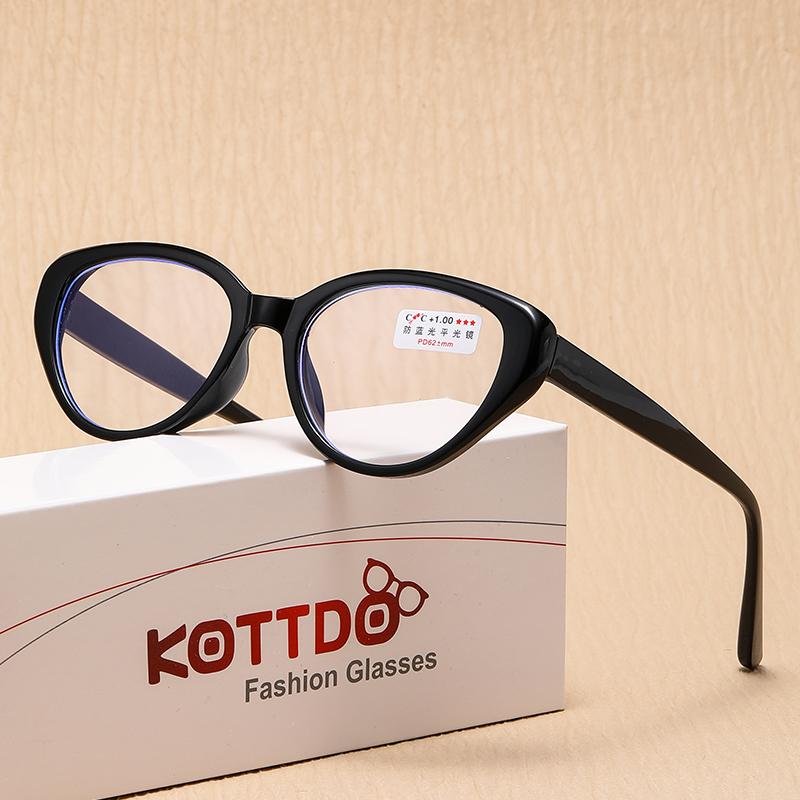 Anti Blue Light Reading Glasses For Women Hyperopia Cat Eye Eyeglasses For Reader Presbyopia Prescription glasses +1.0 +2.5 +3.0