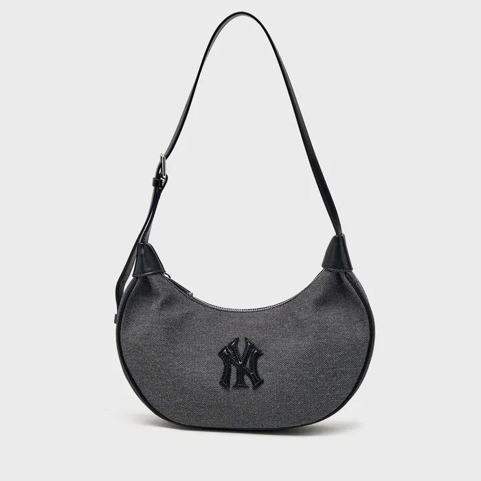 MLB Basic Canvas Hobo Bag NY (Black)