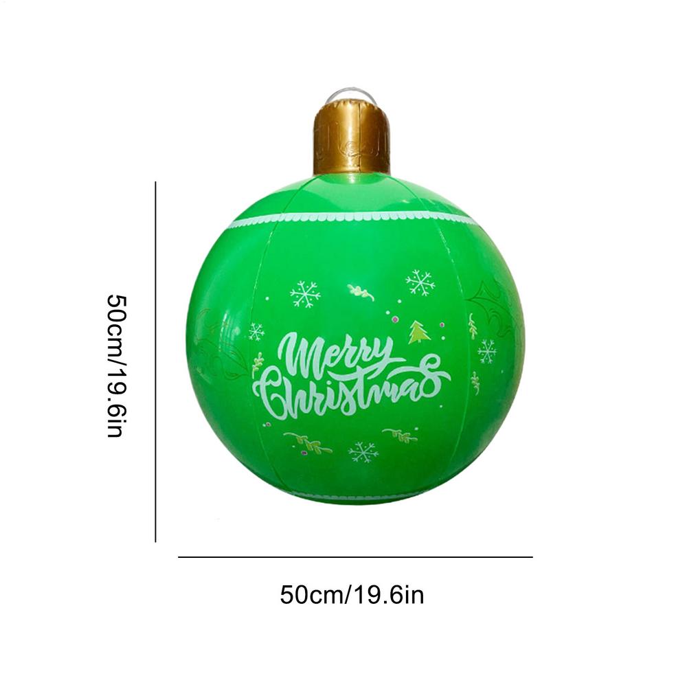 PVC Inflatable Christmas Hanging Ball Ornament 2025 Giant Christmas Decorated Ball Decoration for Holiday Seasons