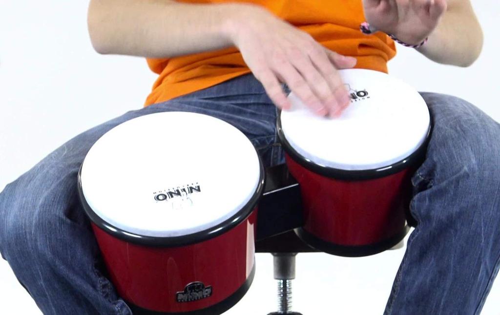 NINO ABS Drum NINO19R Bongos, Red,