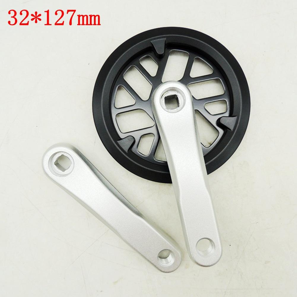 127/140/152MM Crankset 32T Alloy Ebike Kids Children Folding Bike Chainwheel Crankset  Folding Bike Chainring Replacement Parts