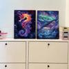 A4 Glow-in-the-Dark Scratch Painting Book: Colorful Butterflies, Whales & Sand Art.