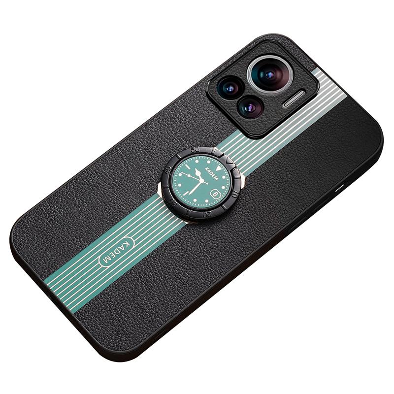 

KADEM For Motorola Moto X30 Pro 5G/Edge 30 Ultra 5G PU Leather+Acrylic+TPU Phone Case Supports Magnetic Car Holder Green