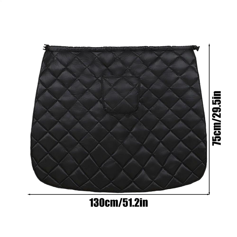 

Motorcycle Windshield Winter Warm Knee Protector Waterproof Apron Universal Motorcycle Warm Cotton Knee Cover Skirt Knee Blanket чёрный