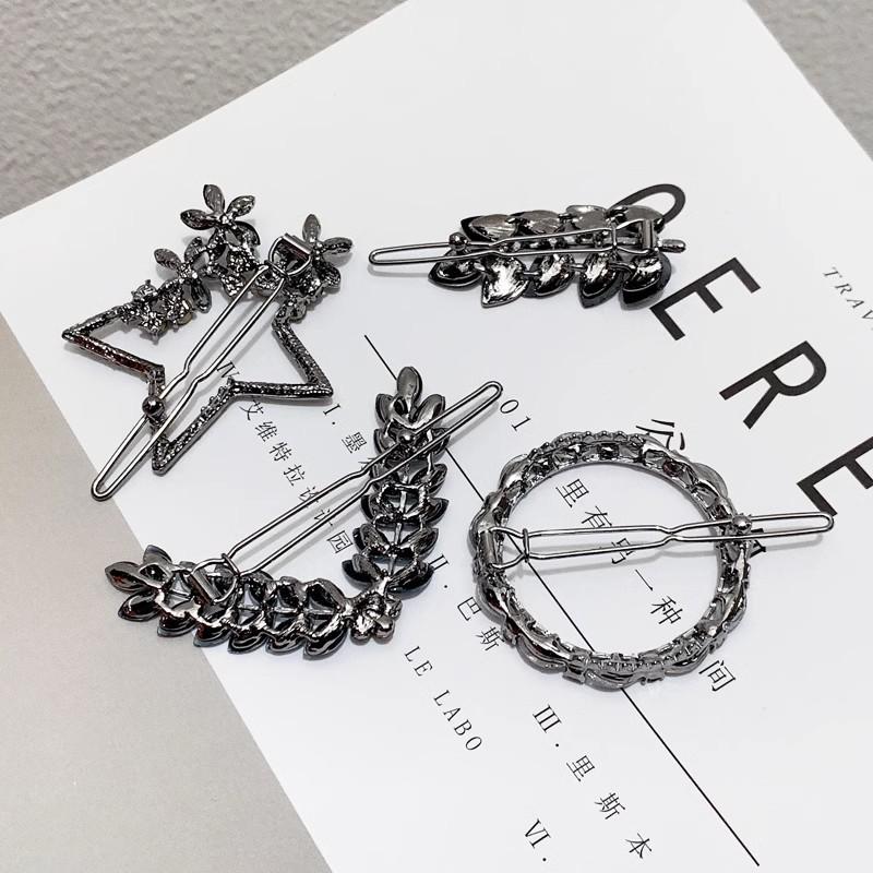Elegant Blue Star Alloy Hair Clip - Minimalist Luxury Accessory