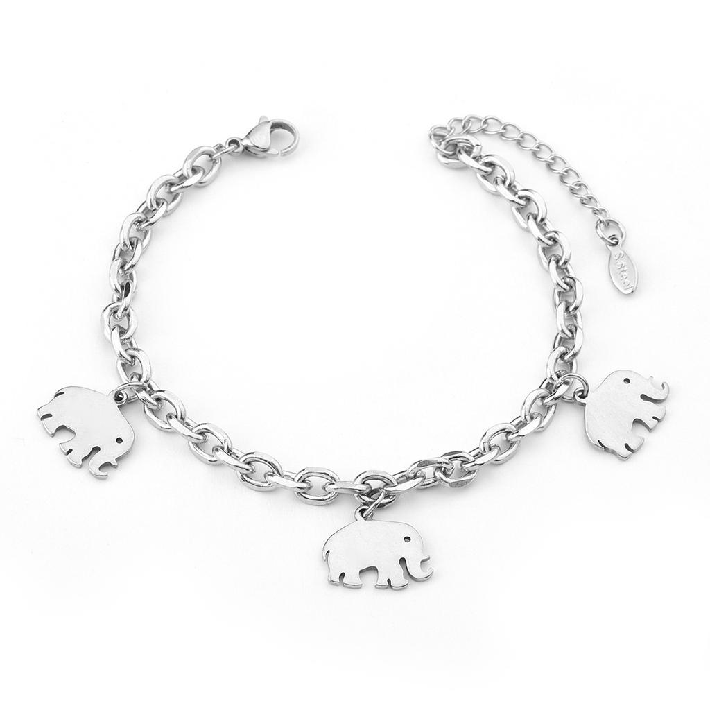 European and American simple personalized bell double-layer titanium steel bracelet spot men and women couple jewelry women's trend fashion jewelry