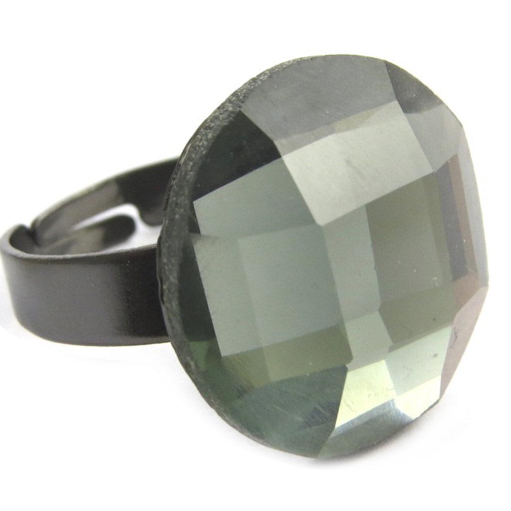 Les Trésors De Lily [N3076] - Gray 'Sissi' Designer Ring