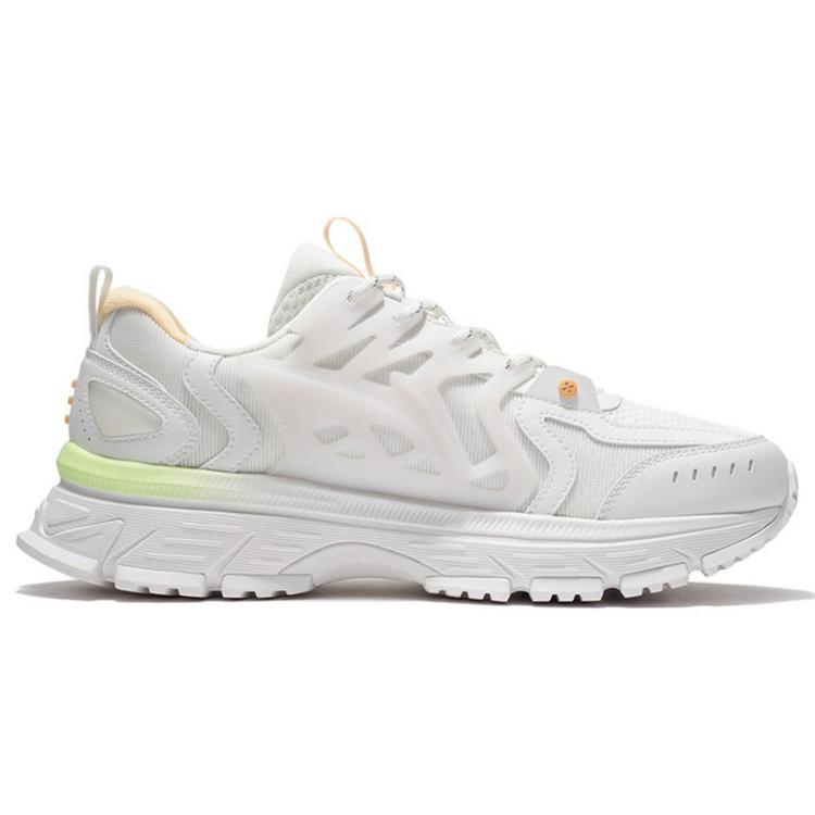 Li Ning Lingfeng Trendy Cushioning Rebound Low top Running Shoes Men's Champagne White ARLS001-1