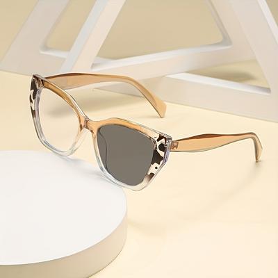 1pcs Ultra Light Color Changing Anti Blue Light Glasses Fashion PC Cat Eye Frame for Men Women