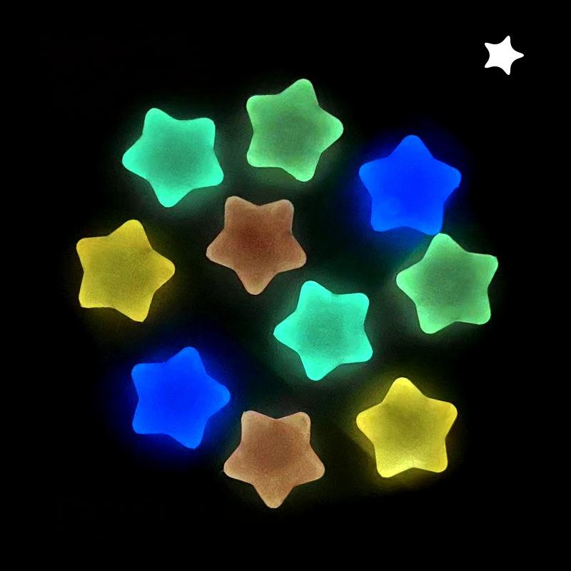 25 Pieces of Glowing Luminous Stars, Squeezable Decorations and Gifts, Sensory Balls, Attention-Diverting Decorations, Party Fa