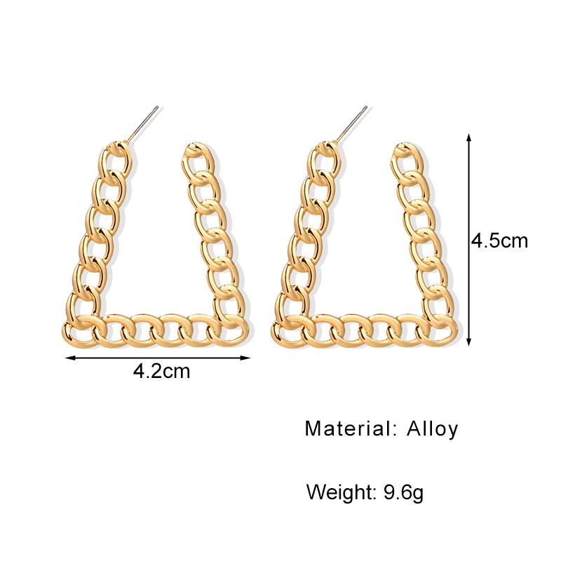 Pendientes Colgantes de Forma de Gota Simples Creativos Retro 2024 Pendientes Geométricos Exagerados de Personalidad Femenina para Niña