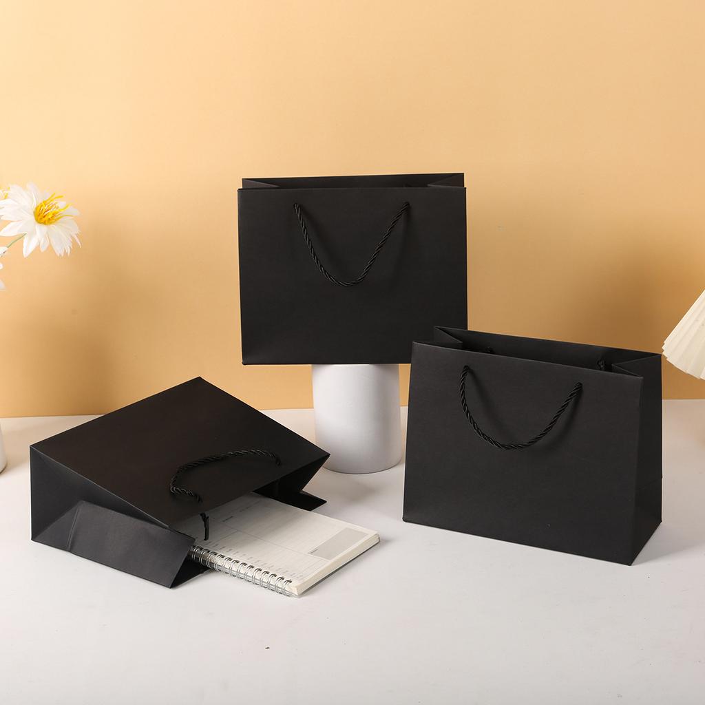 12pcs Elegant Paper Gift Bags with Handles Premium Packaging Bags for Clothing Boutique Shopping Wedding Party Gift Wrap