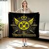 1PC Borussia Custom Name Patterned Flannel Blanket Suitable For All Seasons for Home Decor Warmth and Comfort Gifts Holiday Present