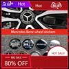 Bilklistermärke Ny 2025 För Mercedes Benz 4st 3D 56mm 65mm 75mm För Mercedes Benz Bil emblem Fälgnav Centerkåpa Emblem skydd sti