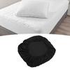 Fitted Sheet Washable Solid Color Bed Sheet Breathable Fitted Mattress Protector for Bedroom Black