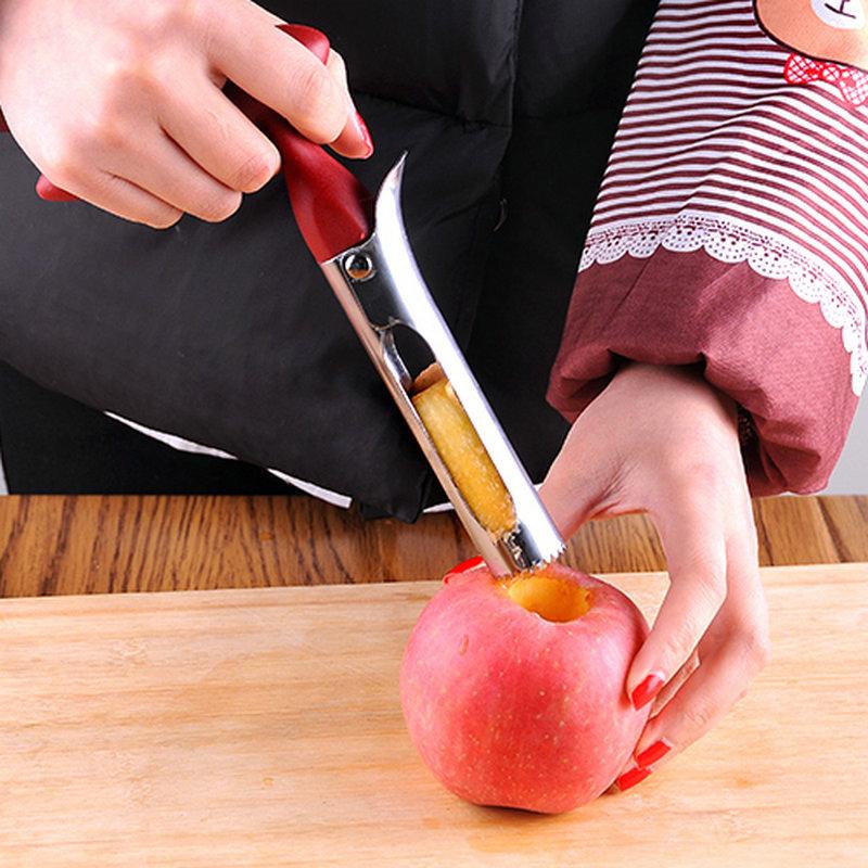 Premium Apple Corer Stainless Steel Apple Pears Core Remover Tool Fruit Cutter Seeder Slicer Knife Kitchen Vegetable Tools