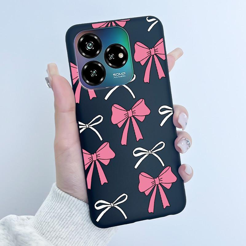 For ZTE Axon 60 Lite / Blade V60 Vita / Nubia V60 Design Case Cute Love Heart Rabbit Casing Black Soft Silicone Protective Cover