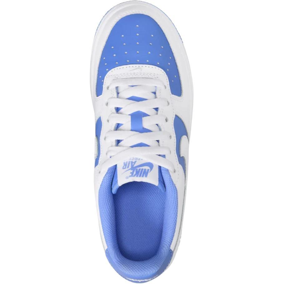 Nike Air Force 1 Low Top Skateboard Shoes White Blue Unisex Kids' HV0936-100
