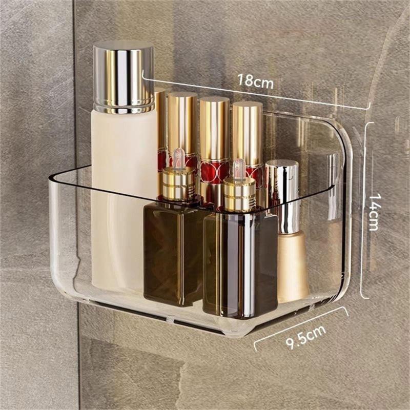 Adhesive Organizers For Bathroom Functional Wall Mounted Storage Box Adhesive Designs for Bathroom and Kitchen