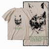 Coolmind MAE 100% Cotton Wolf Printed Exclusive Graphic Men T Shirt Big Size Streetwear Men Tshirt for Men T-shirt Tee Shirts