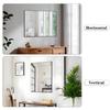 BEAUTME Black Bathroom Glass Suitable for Bedroom and Living Suspension X Wall-mounted Mirror, Mirror, High-grade Mirror, Bathroom, Room,