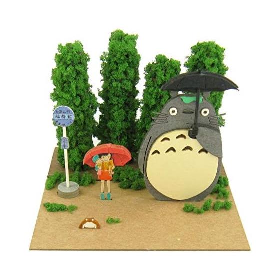 Гигантские кресла-мешки Sankei Studio Ghibli Mini Мой сосед Тоторо Тоторо и автобусная остановка Немасштабная бумажная поделка MP07-03