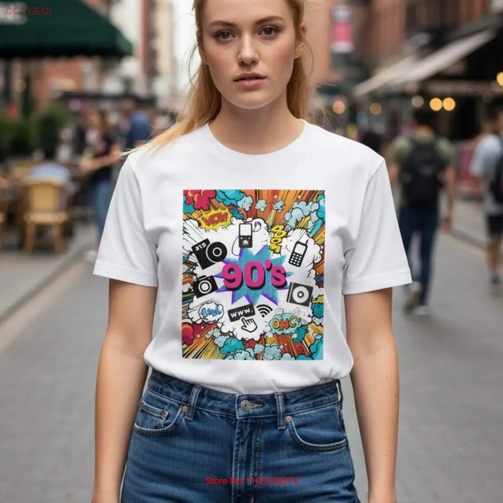 Tech Boom Comic Cotton T Shirt vintage Washed Comfortable Versatile homme Soft Breathable Slightly Casual fashion graphic