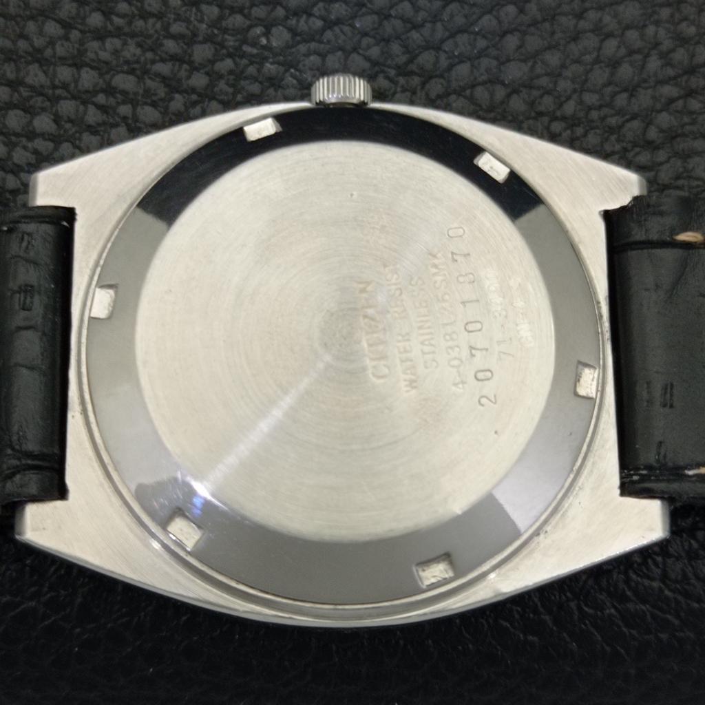 AUTOMATIC VINTAGE CITIZEN 8200 JAPAN MENS BLACK COLOR DIAL WATCH a702132-5 R208-a702132