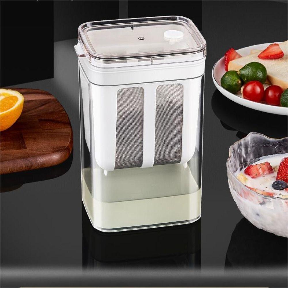 1100ML Greek Yogurt Strainer Fine Mesh Whey Separation Tools Food Strainer Yogurt Filter  Filtering