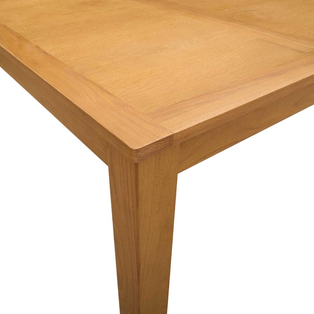 Eettafel 90 x 90 x 75 cm Massief Eiken Natuurlijk Vierkant